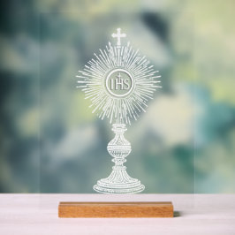 white monstrance design catholic home decor