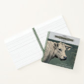 White Moo Koe Symbolisme Schattige Grijs Persoonli Notitieboek (Binnen)