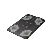 White Morning Glory Flower Abstract Badmat (Gekanteld)