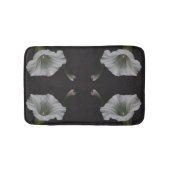 White Morning Glory Flower Abstract Badmat (Voorkant)