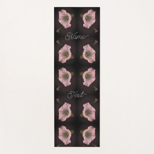 White Morning Glory Flower Abstract, persoonlijk Yogamat (Voorkant)