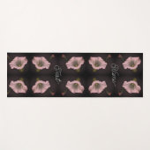 White Morning Glory Flower Abstract, persoonlijk Yogamat (Voorkant (horizontaal))