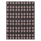 White Morning Glory Flower Abstract Tafelkleed (Voorkant)