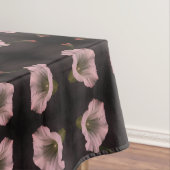 White Morning Glory Flower Abstract Tafelkleed (Voorbeeld)