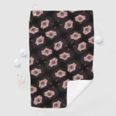 White Morning Glory Flower Close Up Pattern Golfhanddoek (Insitu)