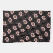 White Morning Glory Flower Close Up Pattern Theedoek (Horizontaal)