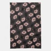 White Morning Glory Flower Close Up Pattern Theedoek (Verticaal)