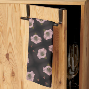 White Morning Glory Flower Close Up Pattern Theedoek