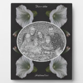 White Morning Glory Flower Creëer Uw eigen foto Fotoplaat (Voorkant)