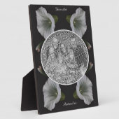 White Morning Glory Flower Creëer Uw eigen foto Fotoplaat (Zijkant)