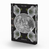 White Morning Glory Flower Creëer Uw Eigen Fotoblokken (Rechts)