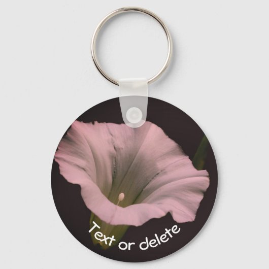White Morning Glory Flower - persoonlijk Sleutelhanger (Voorkant)