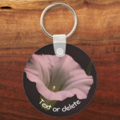 White Morning Glory Flower - persoonlijk Sleutelhanger (Achterkant)