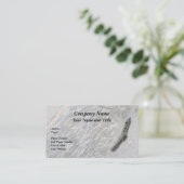 White Moss on Driftwood Visitekaartje (Staand voorkant)