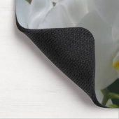 White Moth Orchids op een mousepad Muismat (Hoek)