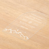 White Mountain Acryl Uitnodigingen (Laagn)