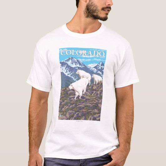 White Mountain Goat FamilyColorado T-shirt (Voorkant)