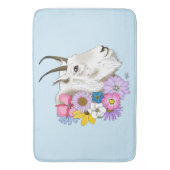 White Mountain Goat Flowers Badmat (Voorkant Verticaal)