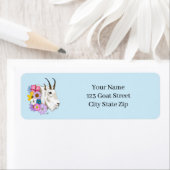 White Mountain Goat Flowers Etiket (Insitu)