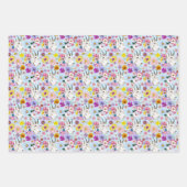 White Mountain Goat Flowers Inpakpapier Vel (Voorkant 3)