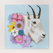 White Mountain Goat Flowers Legpuzzel (Verticaal)