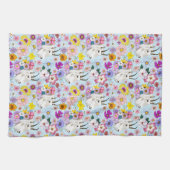 White Mountain Goat Flowers Theedoek (Horizontaal)