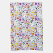 White Mountain Goat Flowers Theedoek (Verticaal)