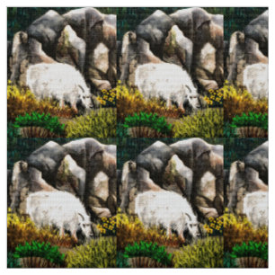 White Mountain Goat Junior Stof