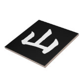 White Mountain Kanji Tile Tegeltje (Zijkant)