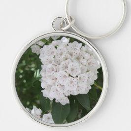 White Mountain Laurel Floral Button Sleutelhanger