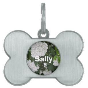 White Mountain Laurel Flowers Pet Name Huisdieren Naamplaatje