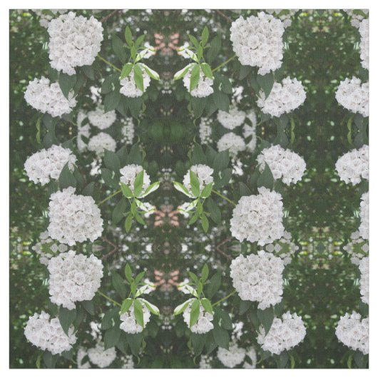 White Mountain Laurel Star Shaped Clusters Stof (Swatch)