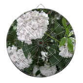 White Mountain Laurel Star Shaped Flowers Dartbord (Voorkant)