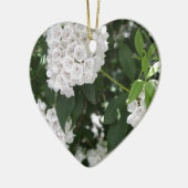 White Mountain Laurel Star Shaped Flowers Keramisch Ornament (Links)