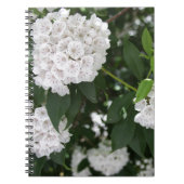 White Mountain Laurel Star Shaped Flowers Notitieboek (Voorkant)