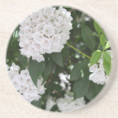 White Mountain Laurel Star Shaped Flowers Zandsteen Onderzetter (Voorkant)