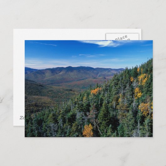 White Mountain N.F., NH. Het uitzicht van nabij Briefkaart (Voorkant / Achterkant)
