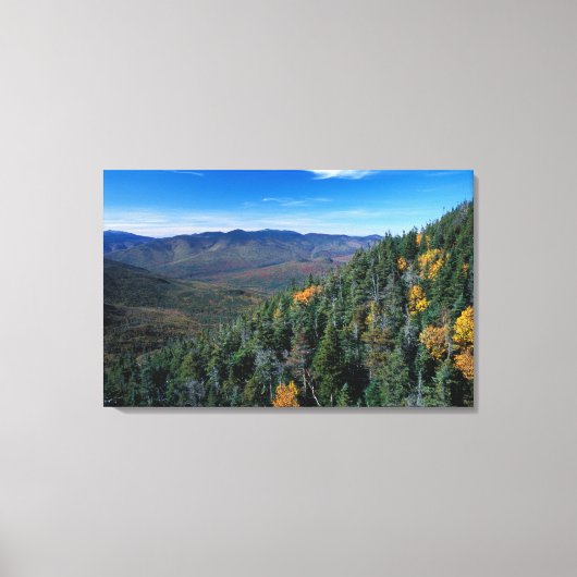 White Mountain N.F., NH. Het uitzicht vanuit de bu Canvas Afdruk (Voorkant)