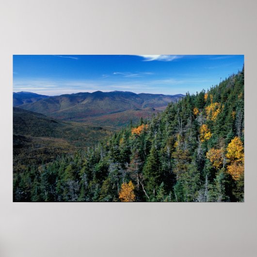 White Mountain N.F., NH. Het uitzicht vanuit de bu Poster (Voorkant)