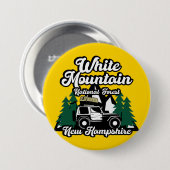 White Mountain National Forest New Hampshire Ronde Button 7,6 Cm (Voorkant /achterkant)
