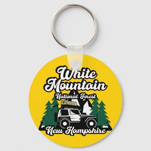 White Mountain National Forest New Hampshire Sleutelhanger (Voorkant)
