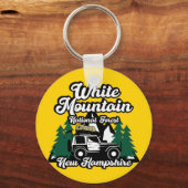 White Mountain National Forest New Hampshire Sleutelhanger (Achterkant)