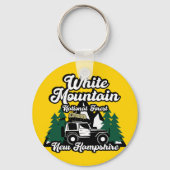 White Mountain National Forest New Hampshire Sleutelhanger (Achterkant)