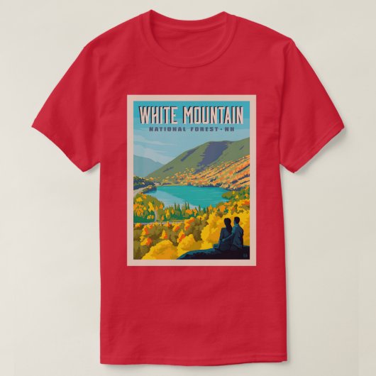 White Mountain National Forest New Hampshire T-shirt (Design voorkant)