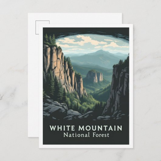 White Mountain National Forest New Hampshire USA Briefkaart (Voorkant / Achterkant)