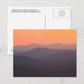 White Mountain National Forest Sunset Briefkaart (Voorkant / Achterkant)