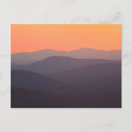 White Mountain National Forest Sunset Briefkaart (Voorkant)