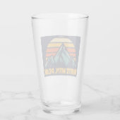 White Mountain Peak California Retro Turquoise Glas (Achterkant)