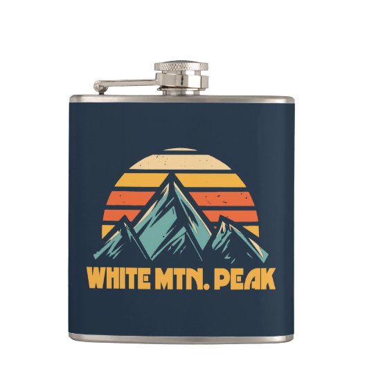 White Mountain Peak California Retro Turquoise Heupfles (Voorkant)