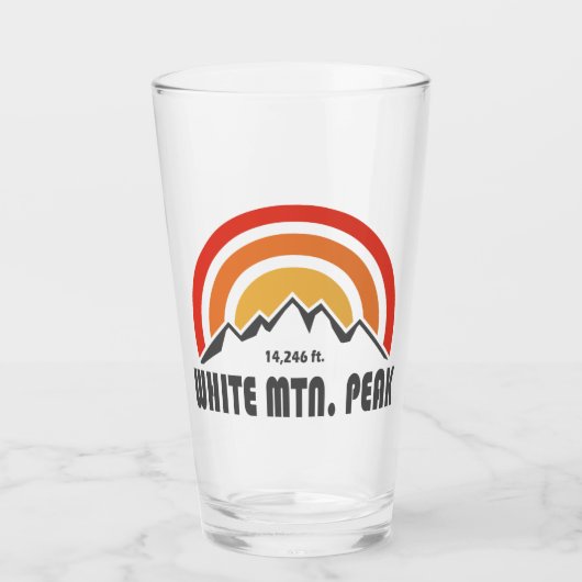 White Mountain Peak Californië Glas (Voorkant)